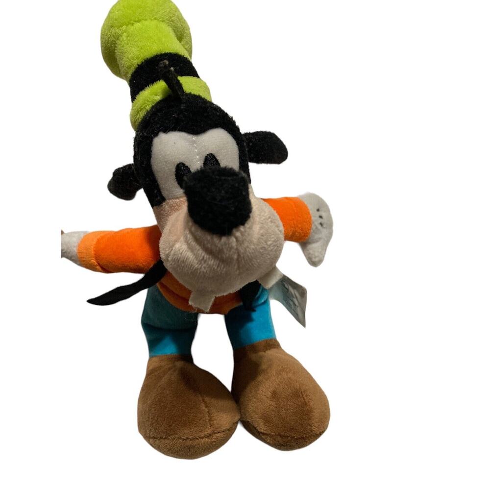 Disney GOOFY Plush Doll 9" Green Hat Orange Shirt Blue Pants